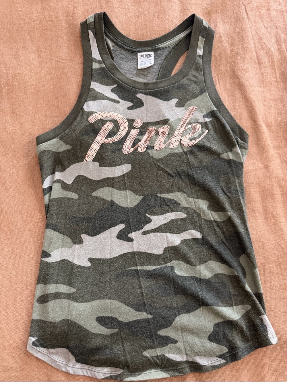 PINK Victoria's Secret Camo Racerback Tank - XS